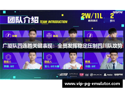 广厦队四连胜关键表现：全员发挥稳定压制四川队攻势