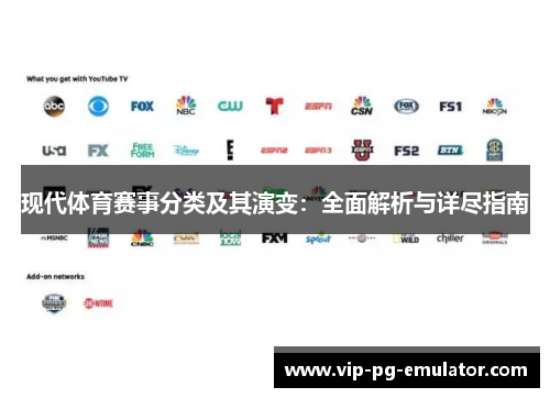 现代体育赛事分类及其演变：全面解析与详尽指南