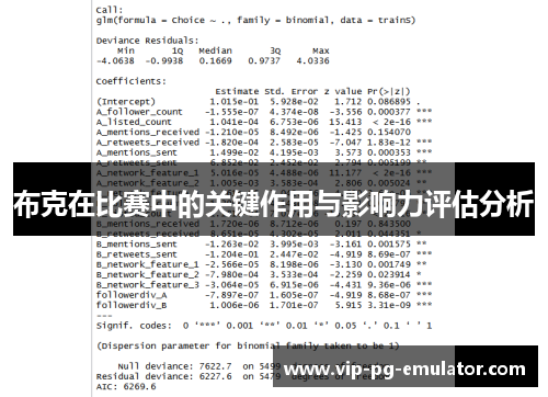 布克在比赛中的关键作用与影响力评估分析